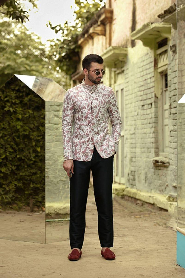 GEM Garments - Lazarus - Prince Coat - Light Red - 1 Piece - Indian Silk - Studio by TCS