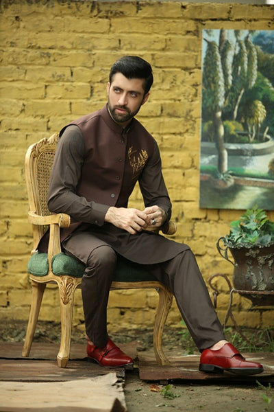 GEM Garments - Stag - Waistcoat - Brown - 1 Piece - Viscose Polyester - Studio by TCS