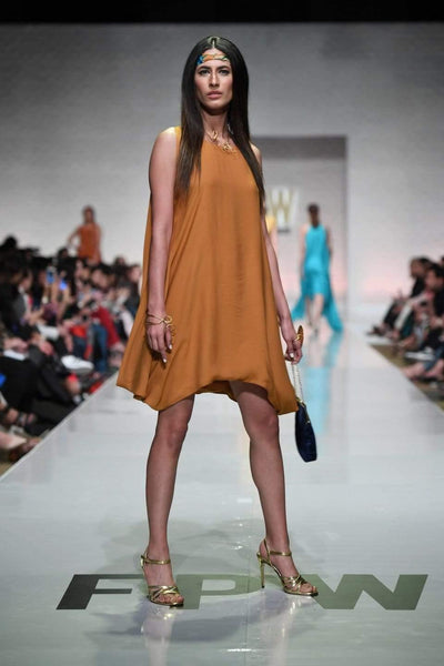 Yasmin Zaman - Mustard Short Dress