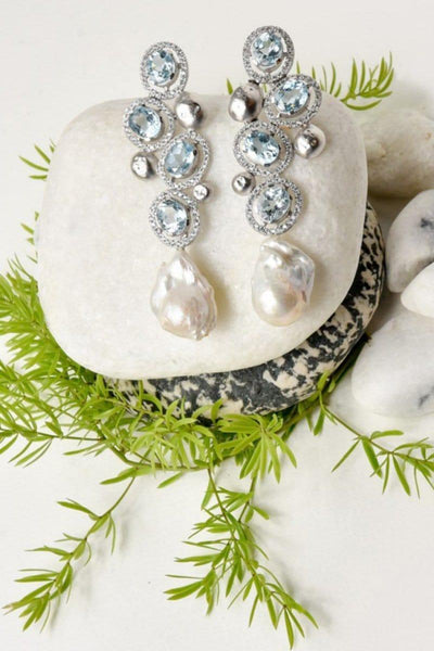 Shaista Jewelry - Aqua Earrings