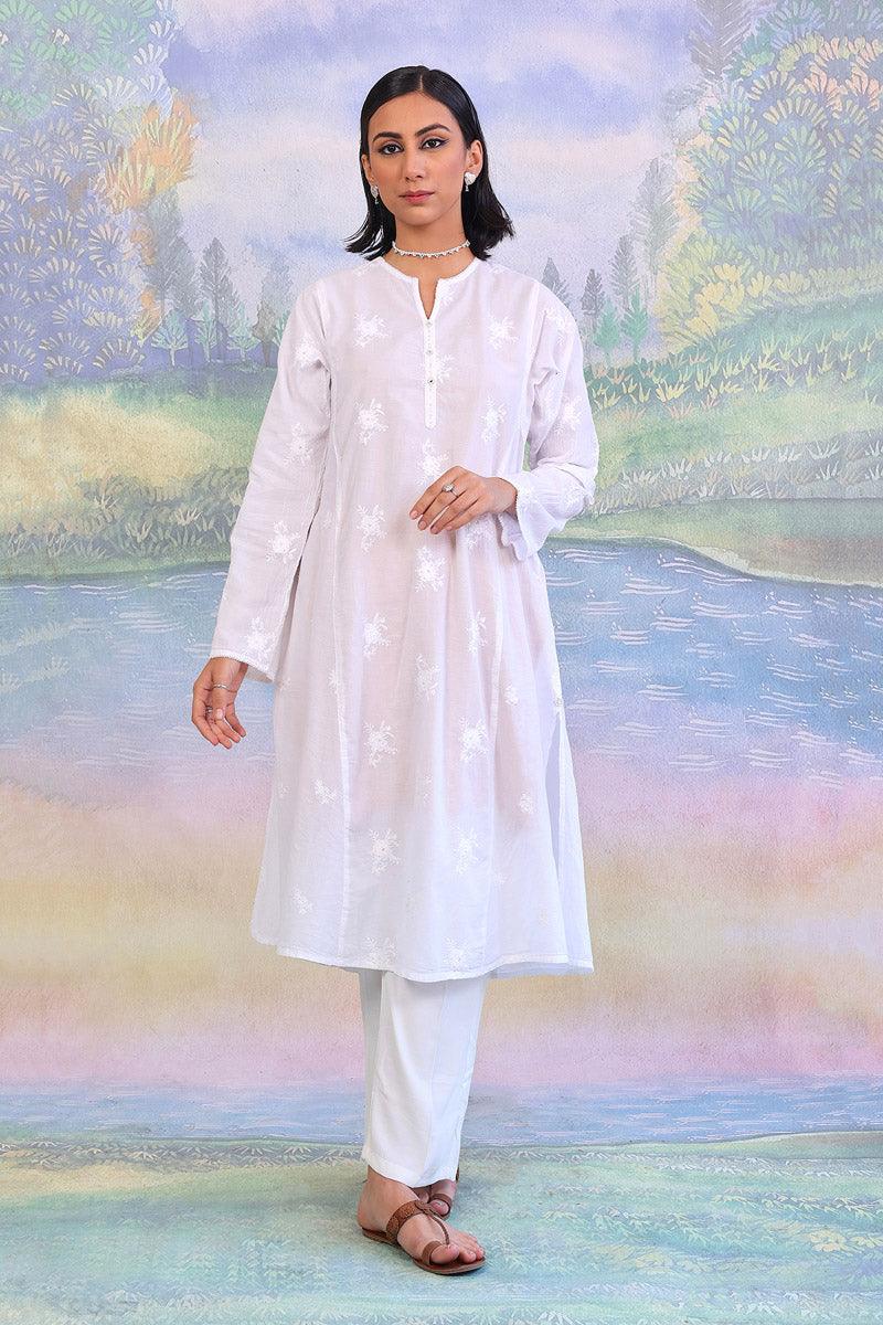 Generation - 1 Piece - Baagh Kurta - White - Lawn
