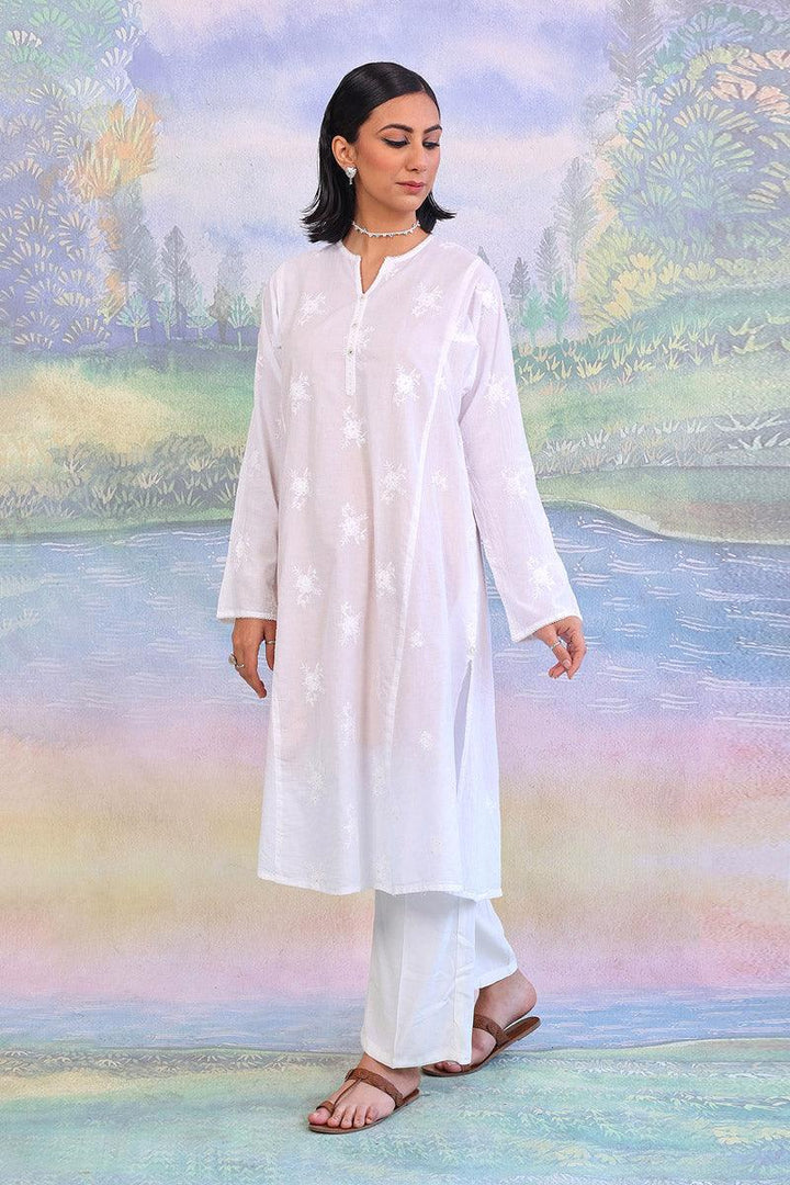 Generation - 1 Piece - Baagh Kurta - White - Lawn