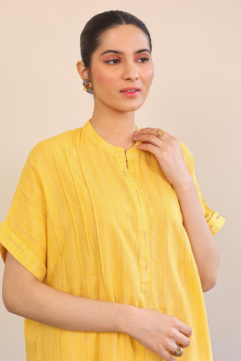 Generation - 1 Piece - Serenity Kurti - Yellow - Lawn