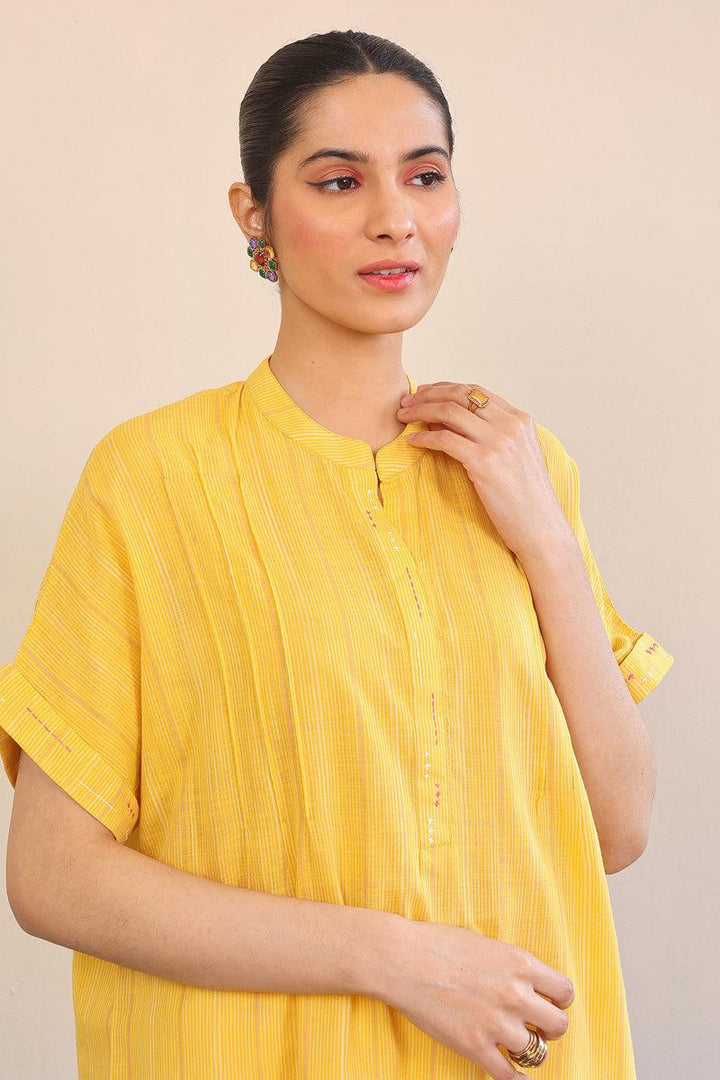 Generation - 1 Piece - Serenity Kurti - Yellow - Lawn