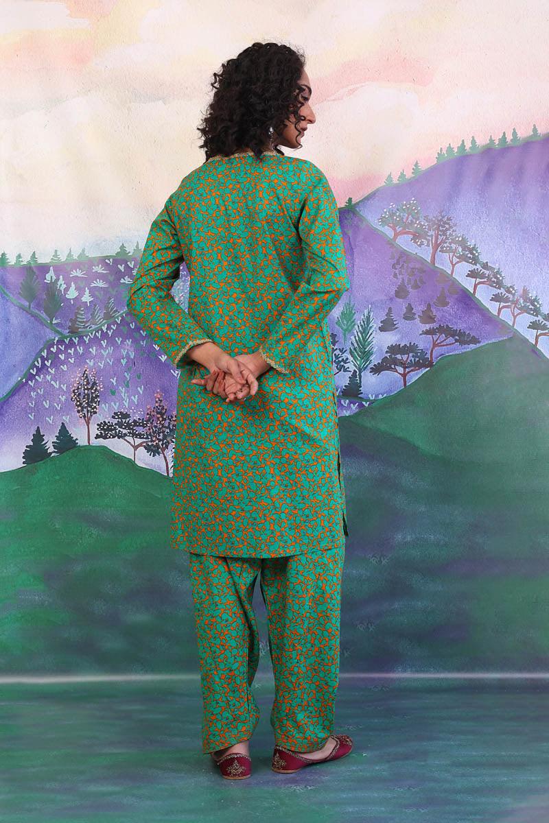 Generation - 2- Piece Gulab Sitaab - Mango Yellow - Lawn