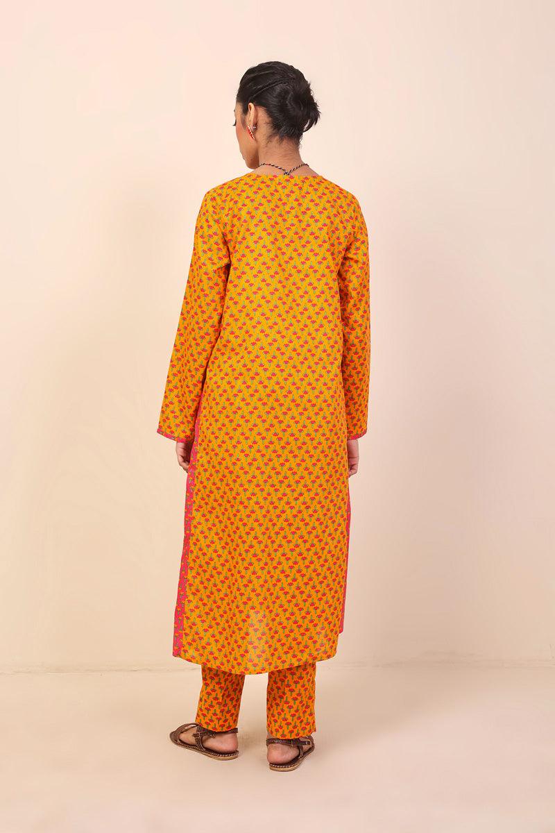 Generation - 2-Piece Kapaas Set - Mango Yellow - Lawn