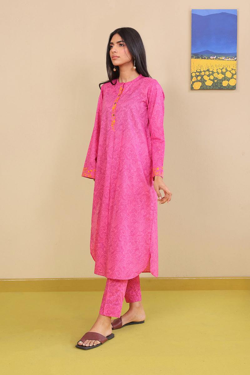Generation - 2-Piece Keral Mono Set - Pink - Voile