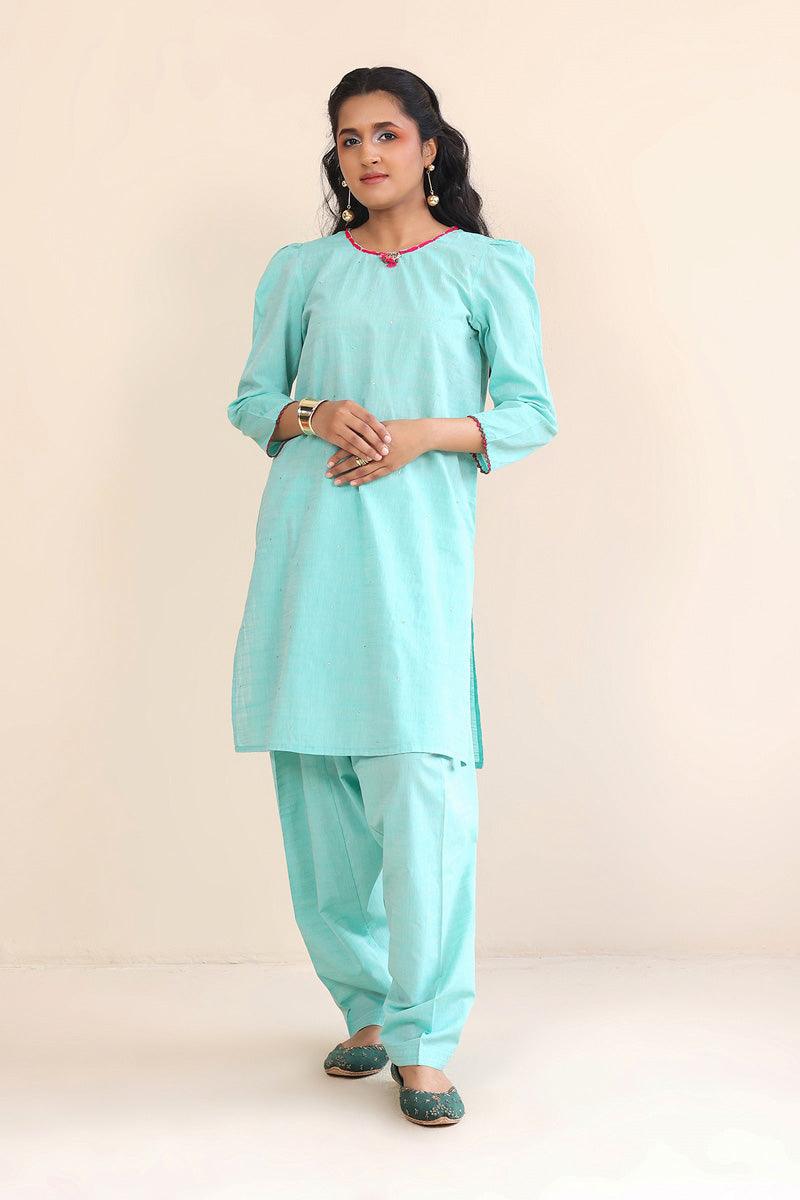 Generation - 2- Piece Weavers Tale - Ferozi - Lawn