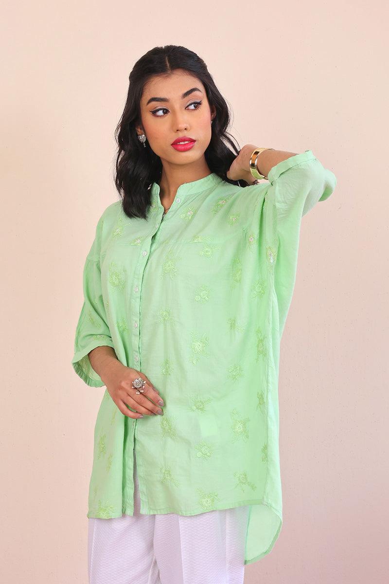 Generation - Baagh Top - 1 Piece - Green - Lawn