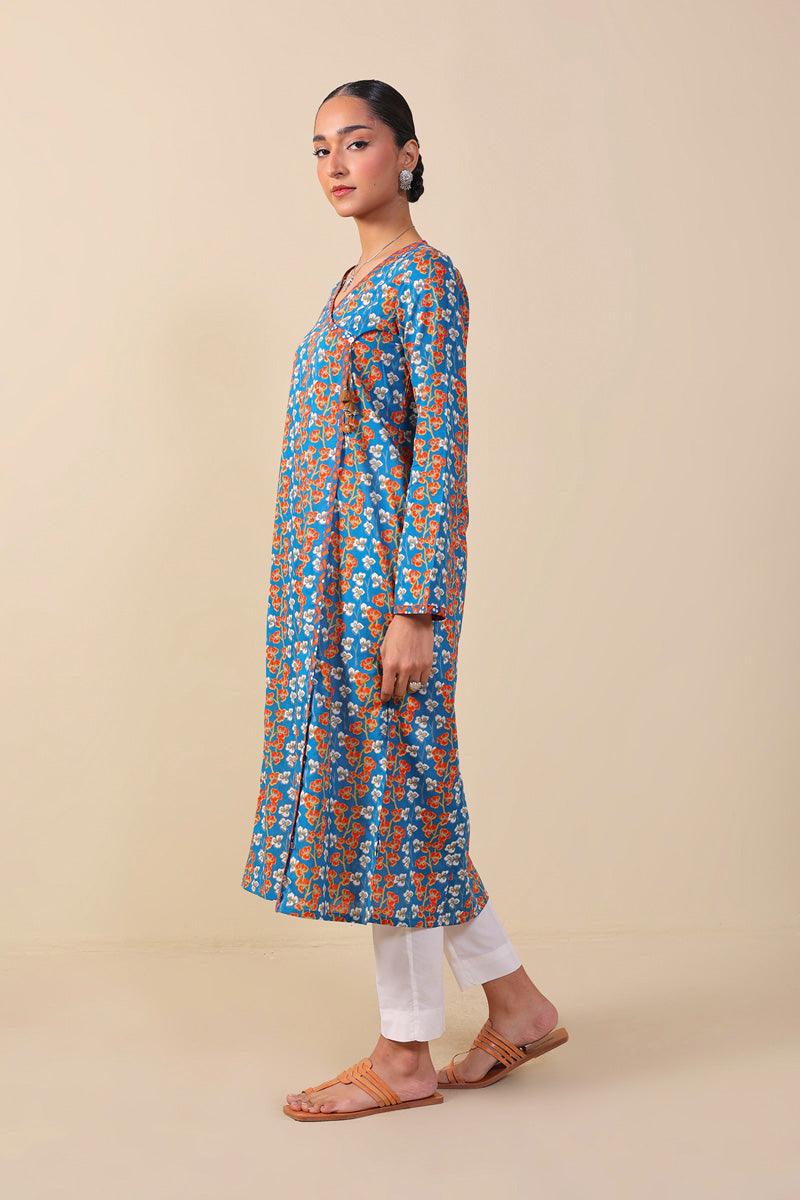 Generation - Cloves Kurta - Blue - Voile