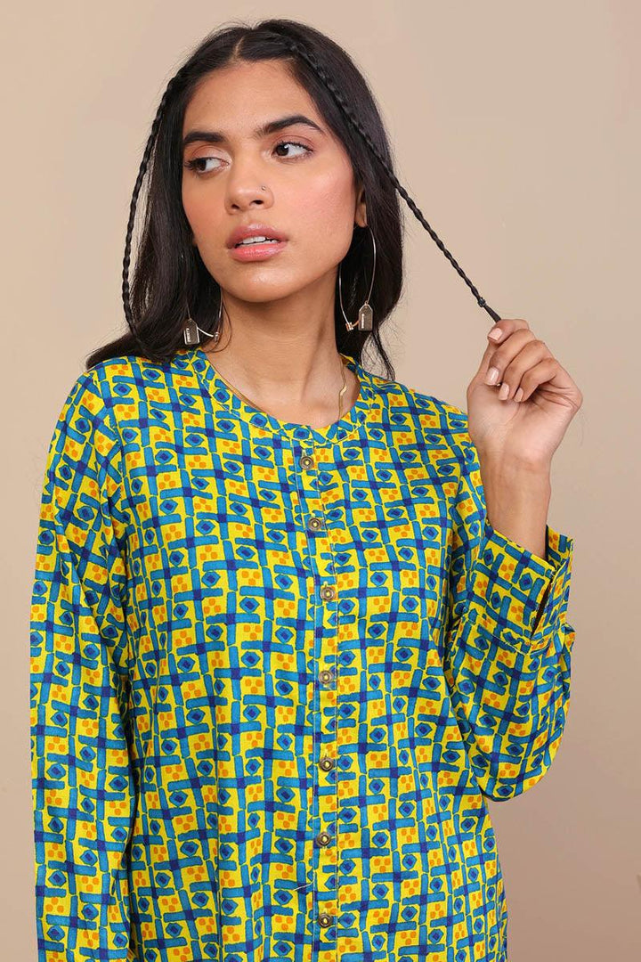 Generation - Cloves Kurta - Yellow - Voile