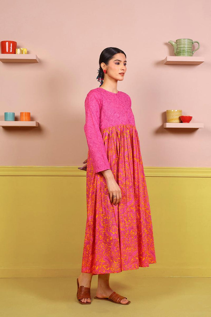 Generation - Keral Dress - Mango Yellow - Voile