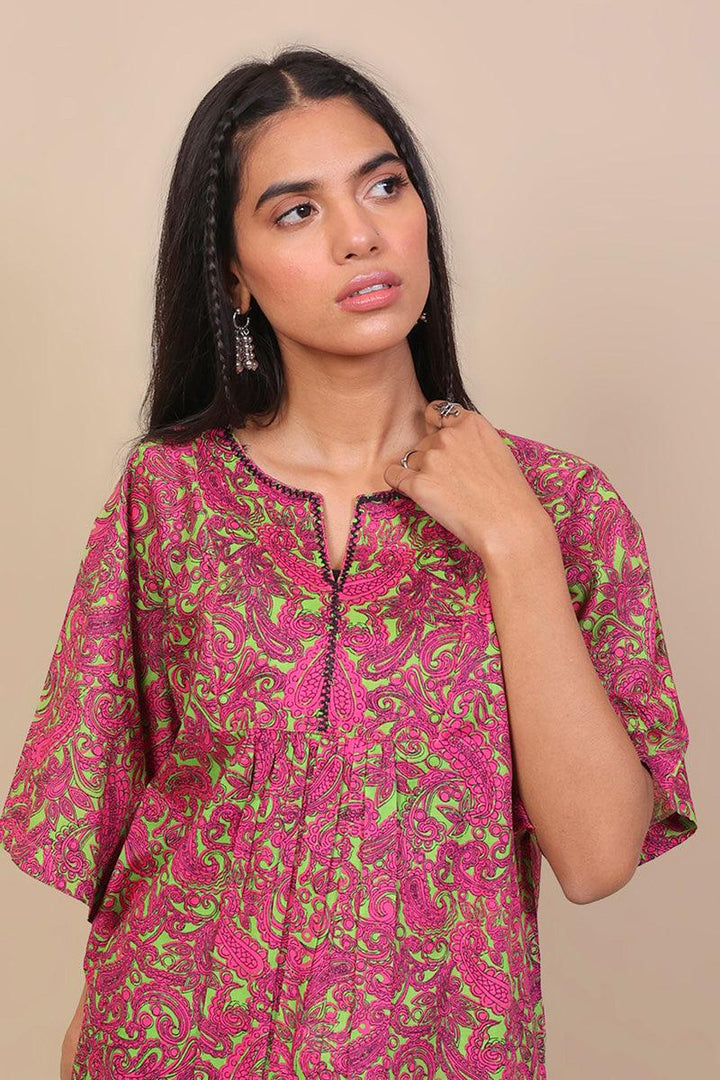 Generation - Keral Tunic - Parrot Green - Voile