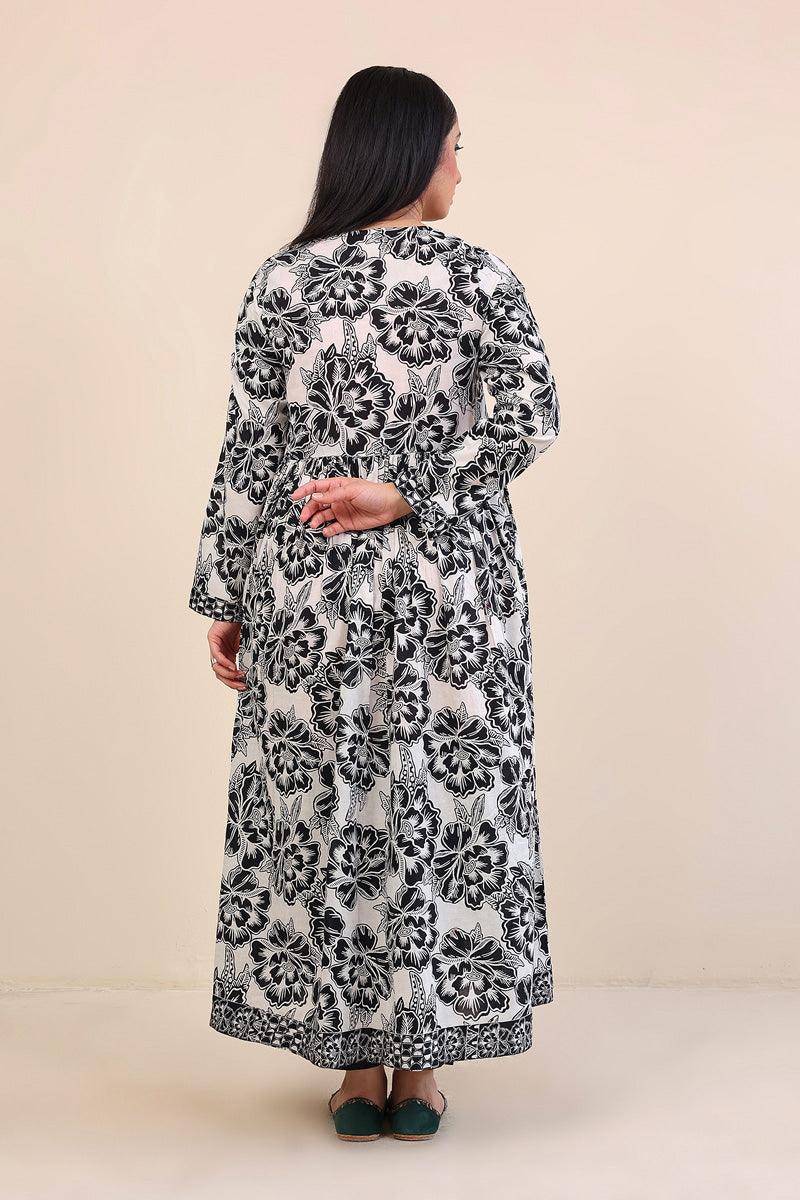 Generation - Linocut Dress - 1 Piece - Black - Lawn