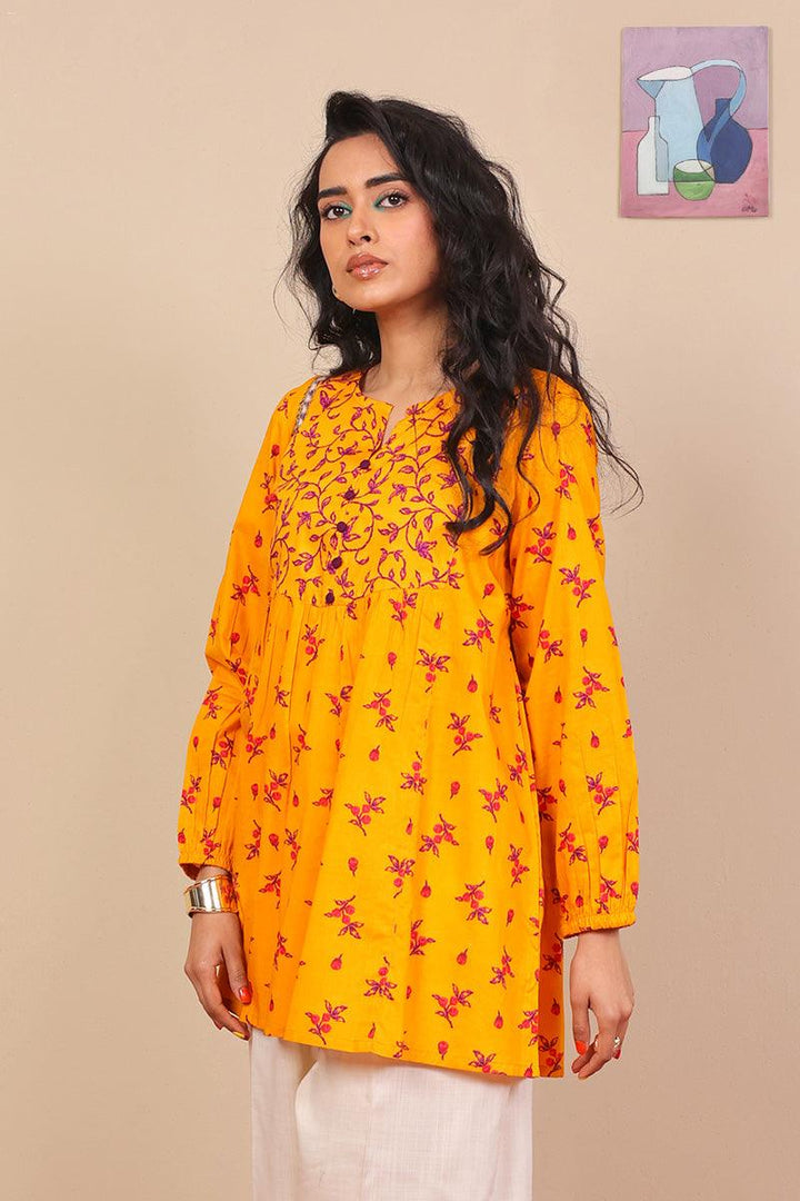 Generation - Marigold Kurta - Orange - Voile