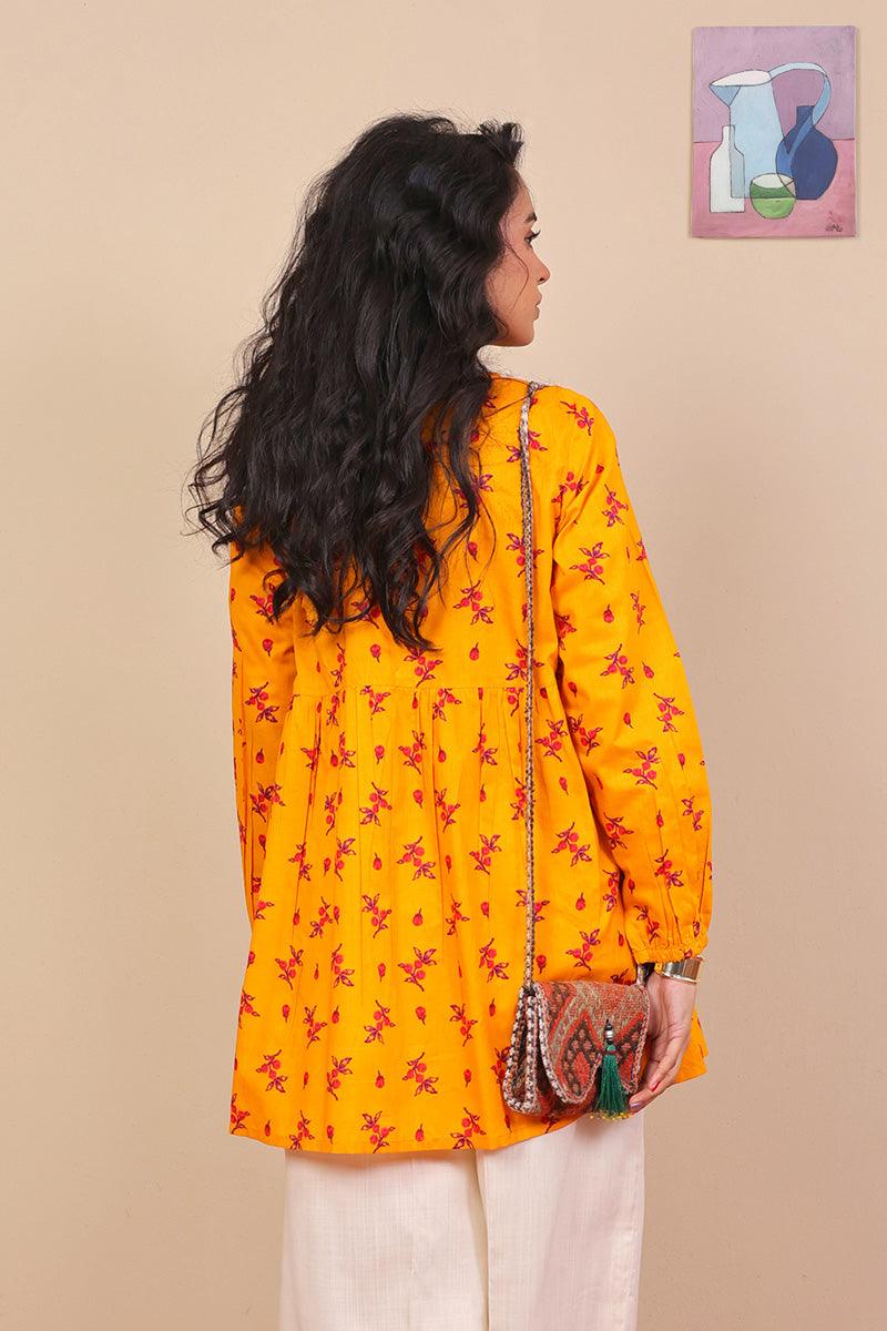Generation - Marigold Kurta - Orange - Voile