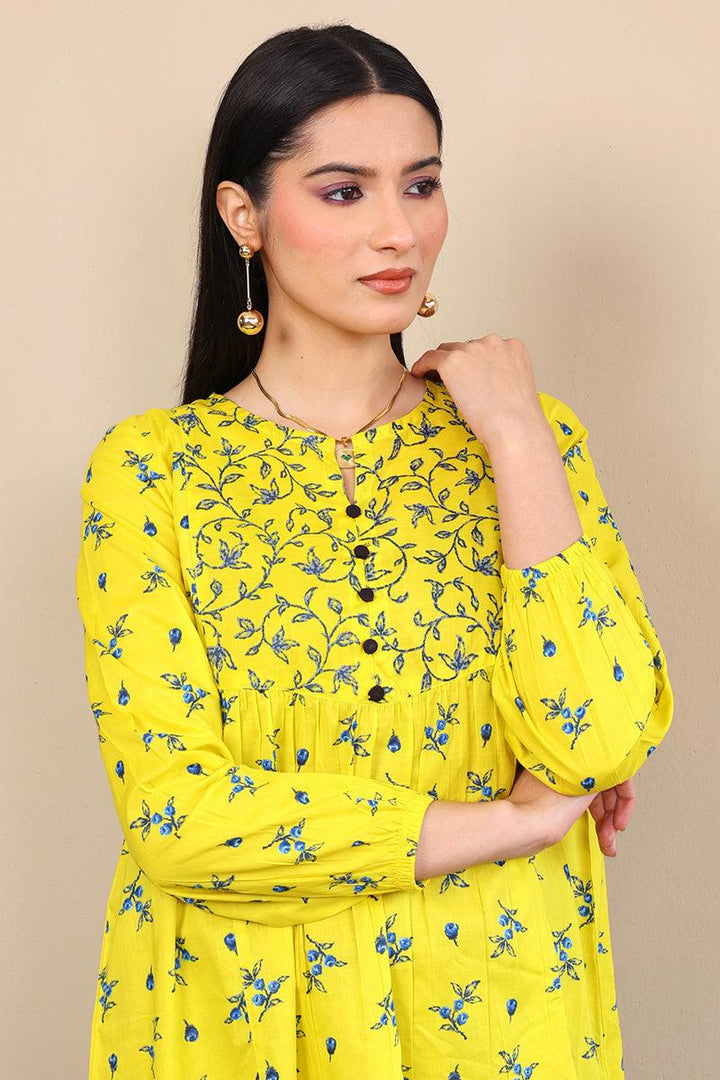 Generation - Marigold Kurta - Yellow - Voile