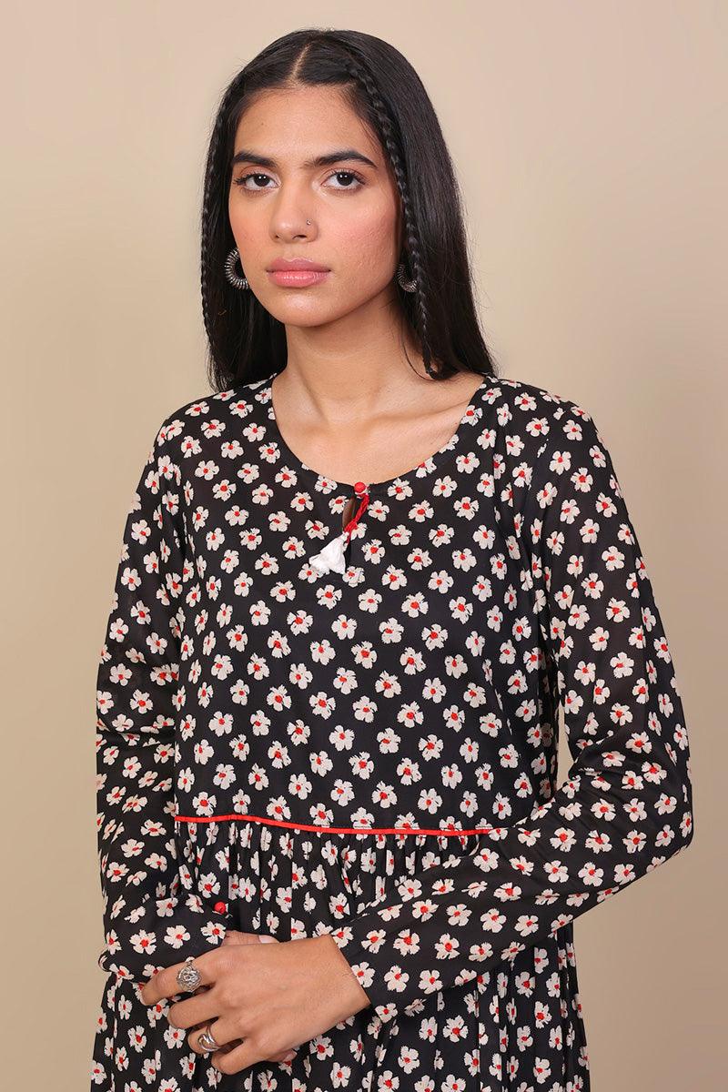 Generation - Moravian Dress - Black - Voile