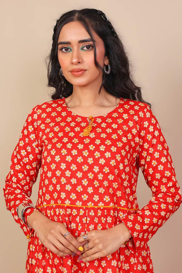 Generation - Moravian Dress - Red - Voile