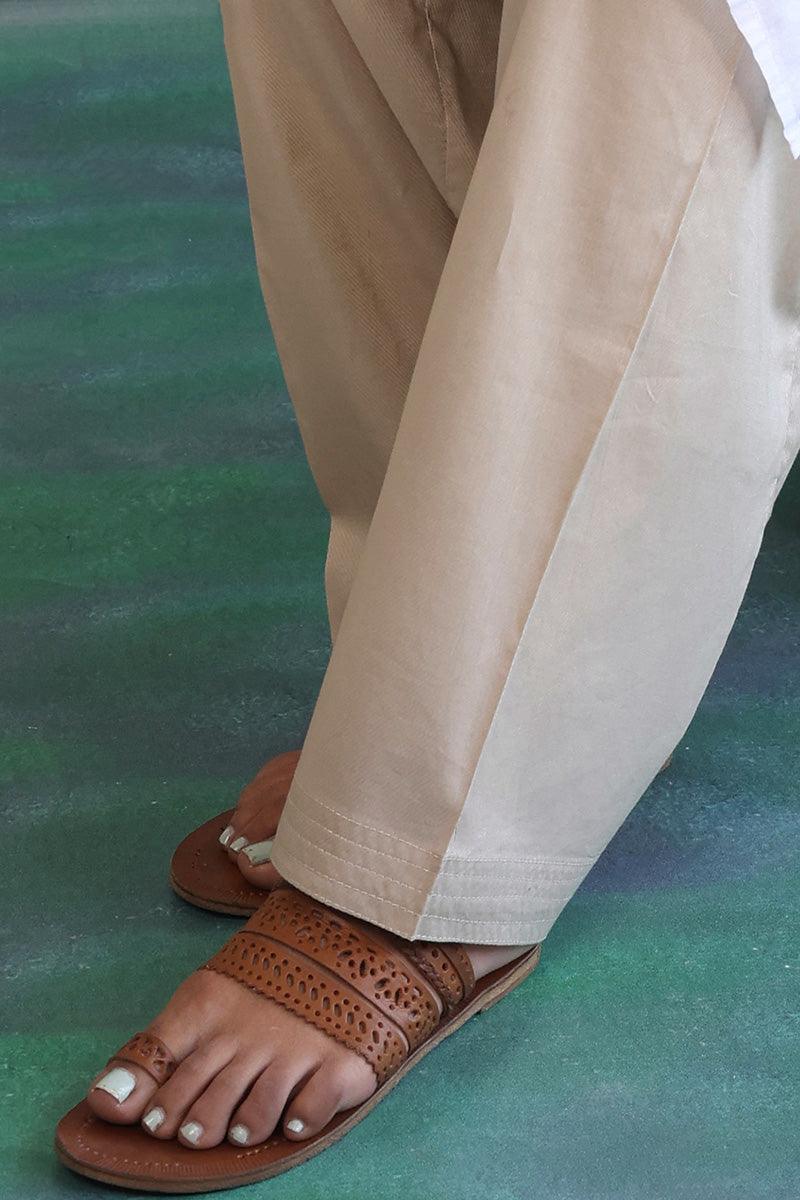 Generation - Not so Basic Shalwar - 1 Piece - Beige - Cambric
