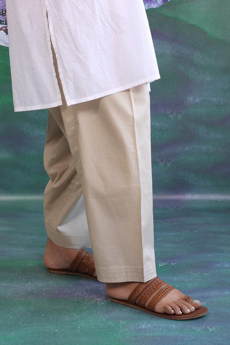Generation - Not so Basic Shalwar - 1 Piece - Beige - Cambric