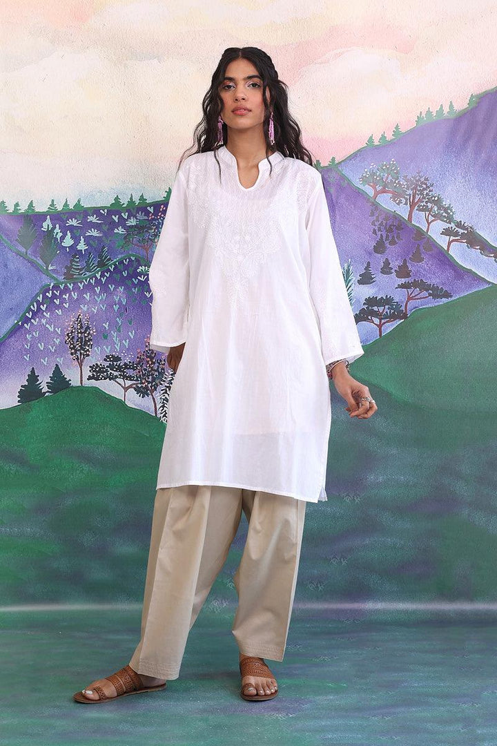 Generation - Not so Basic Shalwar - 1 Piece - Beige - Cambric