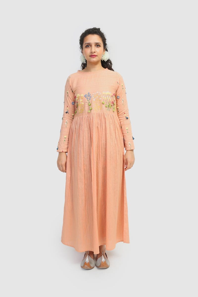 Generation - Peach April Flower Dress - 1 PC