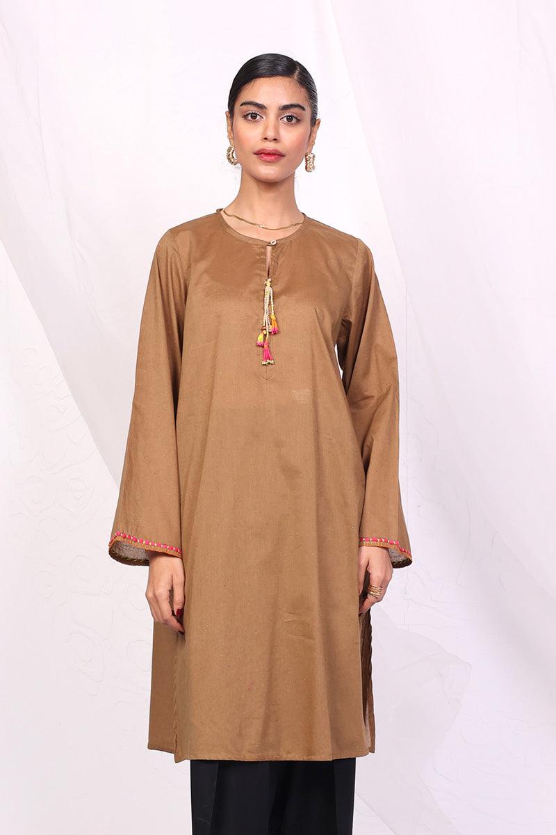 Generation - Punk Speckled Kurta - Brown - 1 Piece