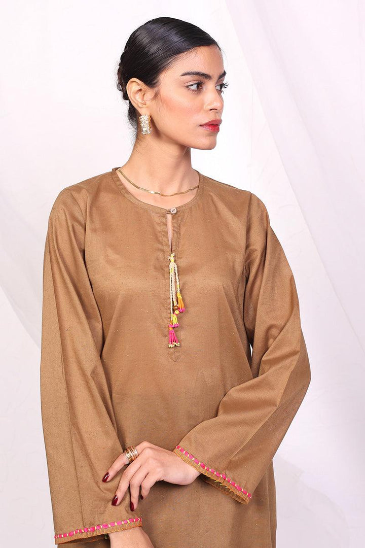 Generation - Punk Speckled Kurta - Brown - 1 Piece