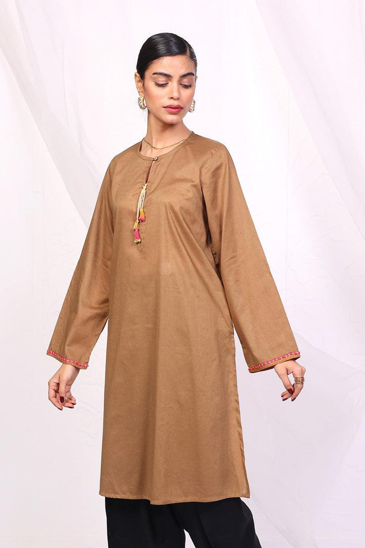 Generation - Punk Speckled Kurta - Brown - 1 Piece