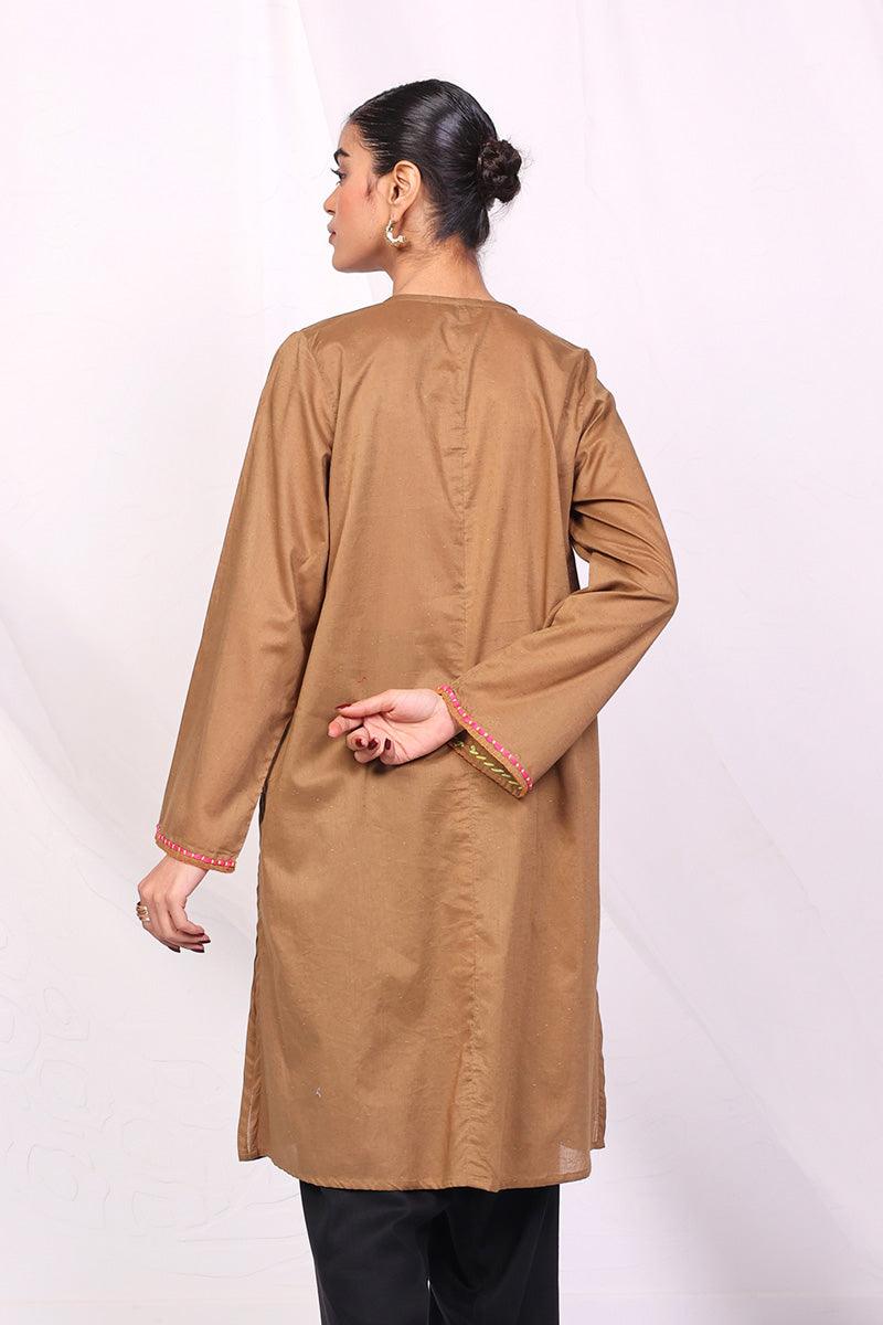 Generation - Punk Speckled Kurta - Brown - 1 Piece