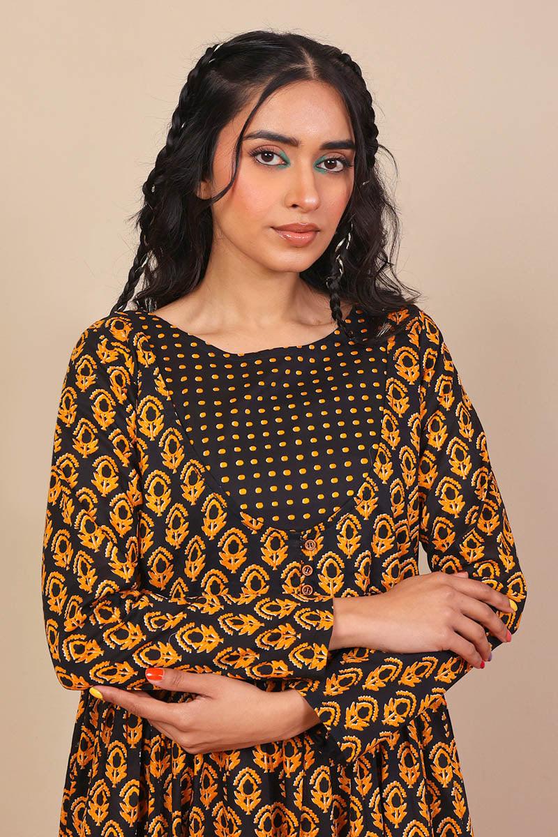 Generation - Saaya Dress - Black - Voile