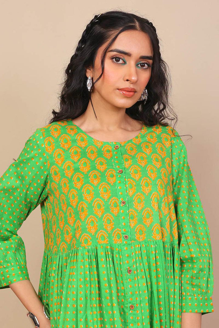 Generation - Saaya Dress - Green - Voile