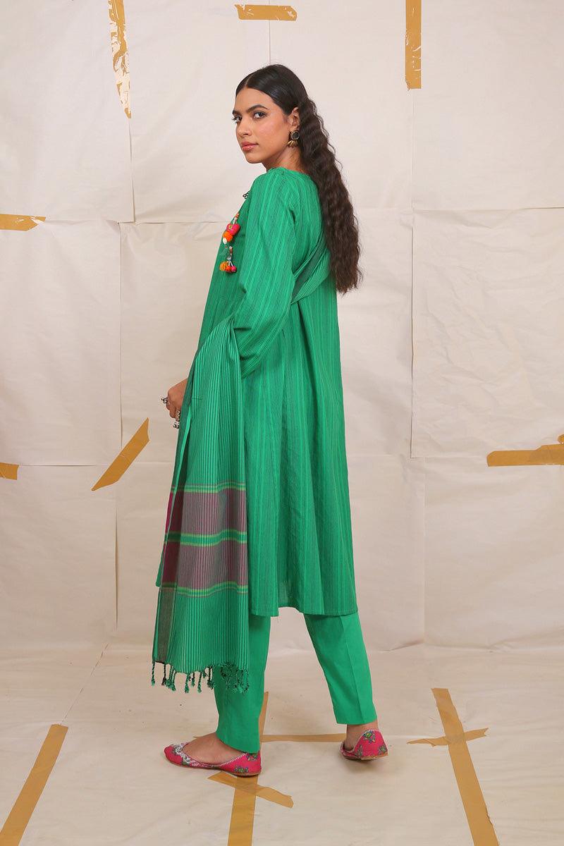 Generation - Suit Balochi Kaleidscope Collection - Green