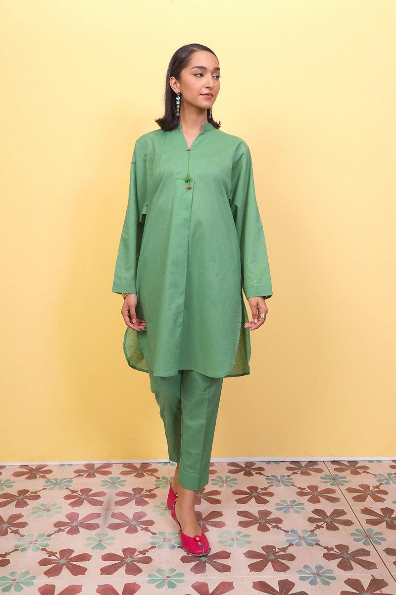 Gneration - Eden 2 Piece Set - Khaddar - Green