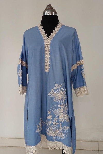 Mehr - RE 11 - Tunic - Blue - Embroidered - 1 Piece - Studio by TCS