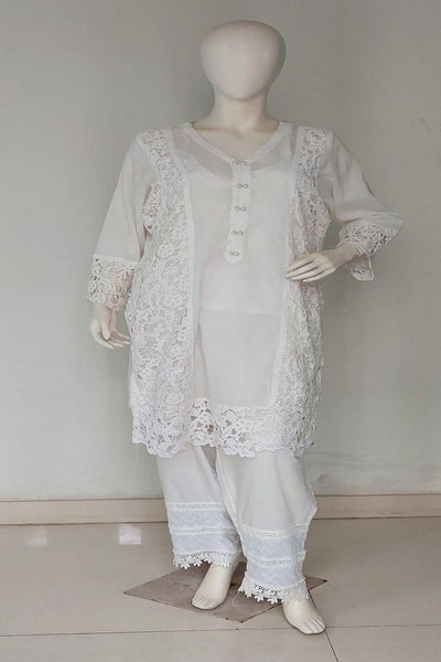 Mehr - RE 03 - Tunic - White - Crochet Lace - 1 Piece - Studio by TCS