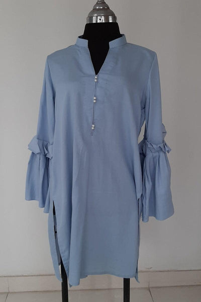 Mehr - blue irish cotton shirt - SS016 - 1 Piece - Studio by TCS