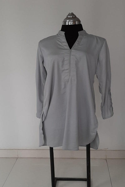 Mehr - Grey pure irish cotton tunic SS004 - 1 Piece - Studio by TCS