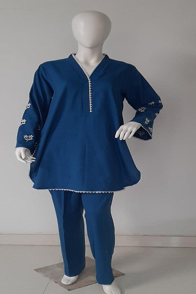 Mehr - Cobalt blue Irish Tunic with Pants SS036 - 2 Piece - Studio by TCS