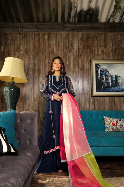 Sadia Aamir - Azal - Khaddi Shirt with Gharara - 3 Piece - Studio by TCS