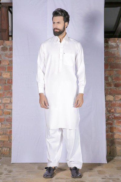 GEM Garments - Classic Off White Shalwar Kameez Collar - 2 Piece - Studio by TCS