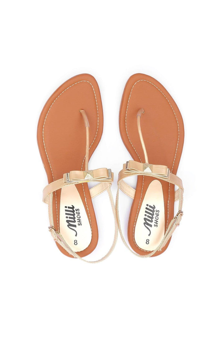 Milli Shoes - Fawn Gold Sandals - 3109