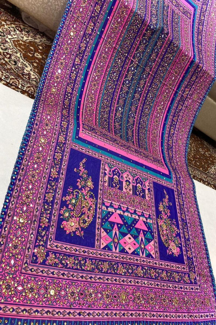 Design by Amina - Heavywork Embroidered Dupatta - 1 - Studio by TCS