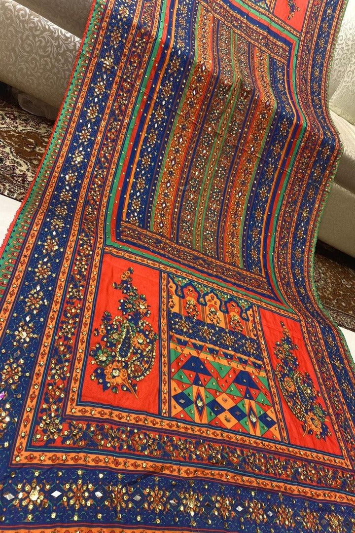 Design by Amina - Heavywork Embroidered Dupatta - 7 - Studio by TCS