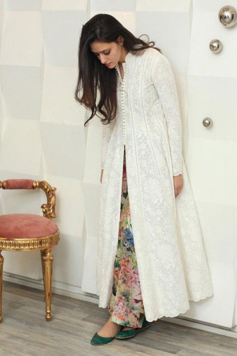 Irum Ghani Trends - Wisteria - White - 2 Piece - Cotton