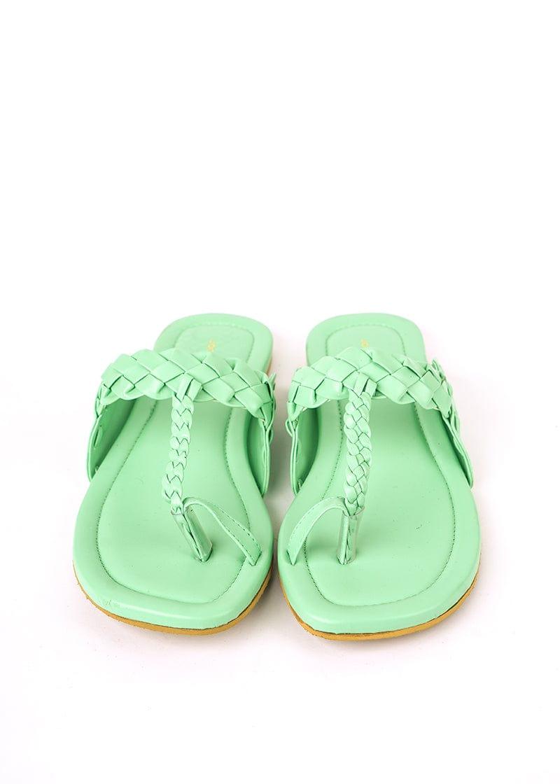 JootiShooti - Chunky Braided Kohla Mint Green