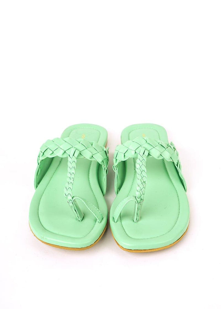 JootiShooti - Chunky Braided Kohla Mint Green