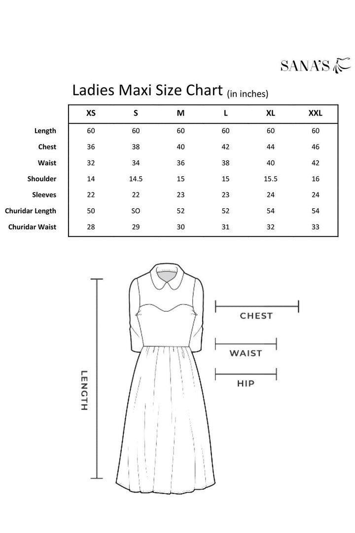 Sanas - Fully Aari Embroidered Banarsi Net Long Maxi | WC1920 | M201912
