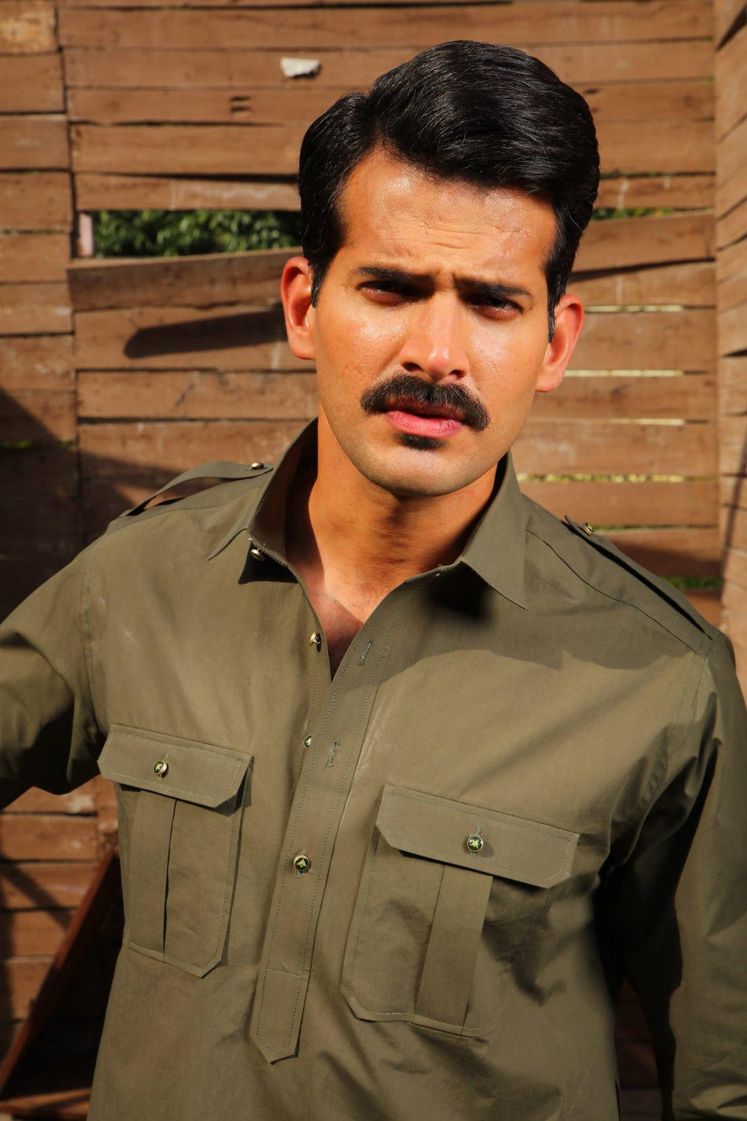 Leon Man - ARMY GREEN KURTA - 1 Piece